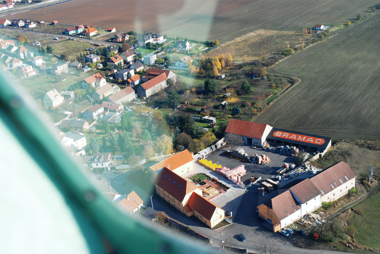 Letecký snímek Braškova