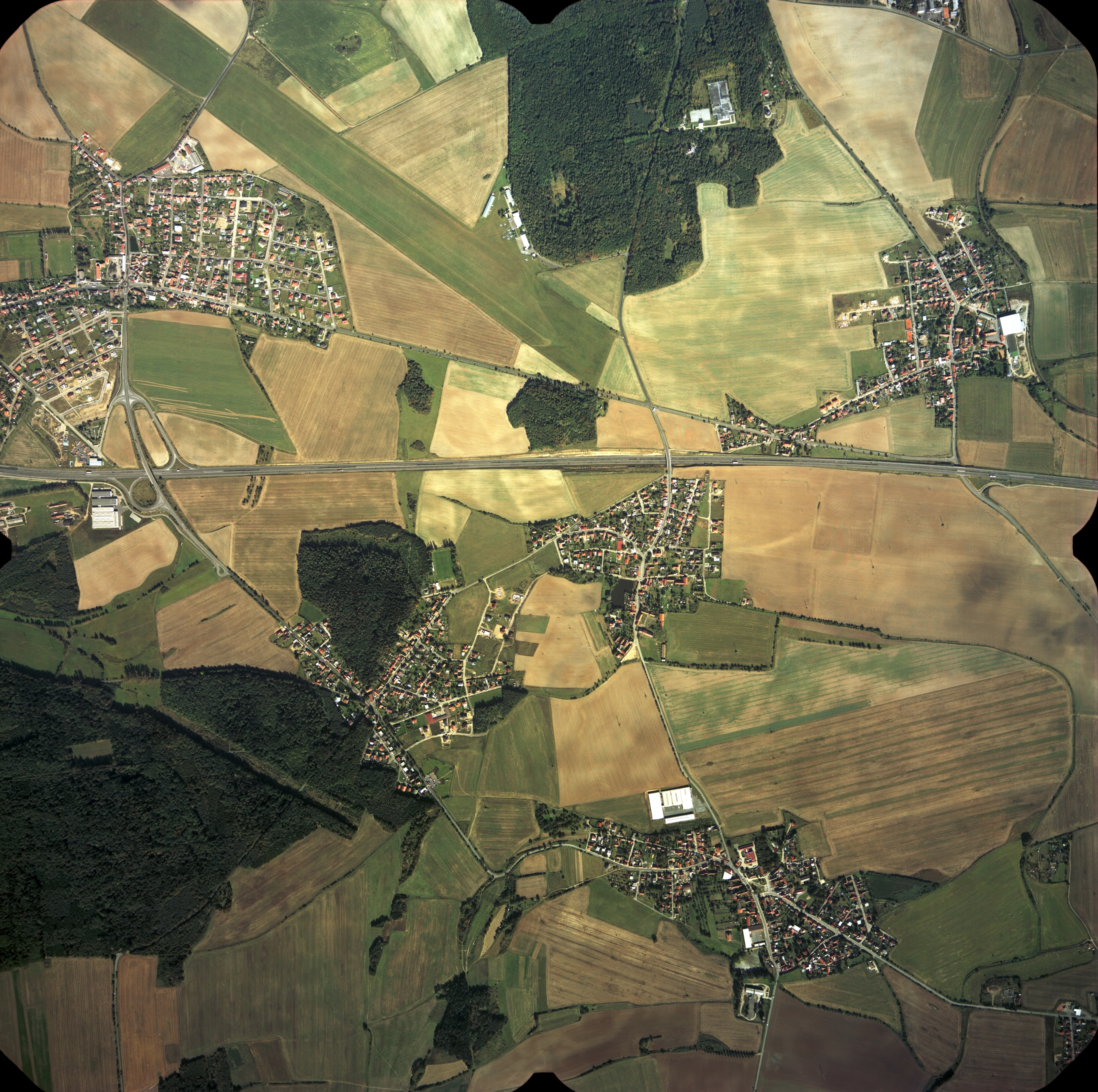 Letecká mapa obce Braškov